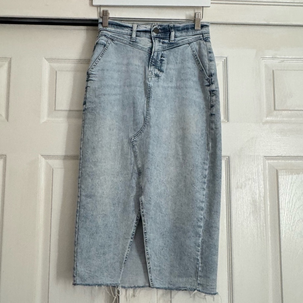 Denim Midi Skirt